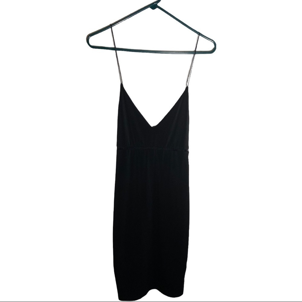 Alice + Olivia Air black mini dress